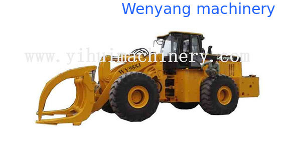Китай Фронтальный погрузчик Wenyang machinery WY988J грузоподъемностью 22 тонны большой вместимости с грейфером для леса для Конго и Габона поставщик