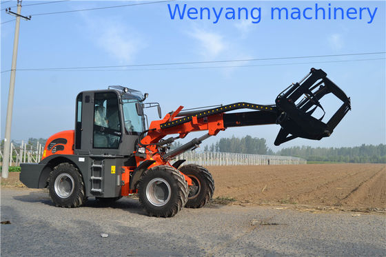 Китай Загрузчик на колесах с телескопическим бумом с ведрой в 2 тонны 0,8 м3 с максимальной высотой подъема 5100 мм поставщик