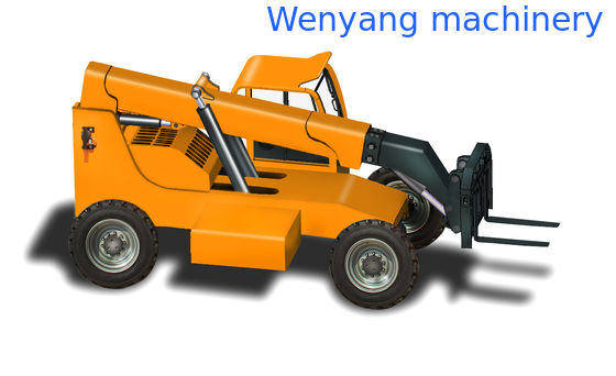 Китай Китайский телескопический погрузчик грузоподъемностью 3,5 тонны, с приводом 4WD, двигателем Cummins 75 кВт, высотой подъема 8 метров поставщик