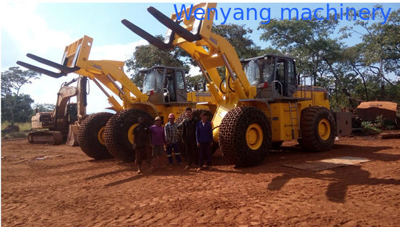 Погрузчик на гранитную лопату грузоподъемностью 23 тонны с подъемной вилкой на поддоны с максимальной высотой подъема 3480 мм поставщик