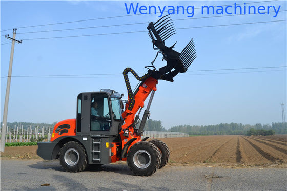 Загрузчик на колесах с телескопическим бумом с ведрой в 2 тонны 0,8 м3 с максимальной высотой подъема 5100 мм поставщик