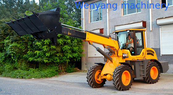 20,5-тонный 1,3 м3 ведровой телескопический бум-колесный погрузчик с максимальной высотой подъема 6000 мм поставщик