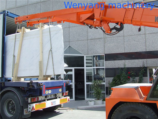 12-тонный телескопический кран для обработки камня для погрузки мраморных плит поставщик