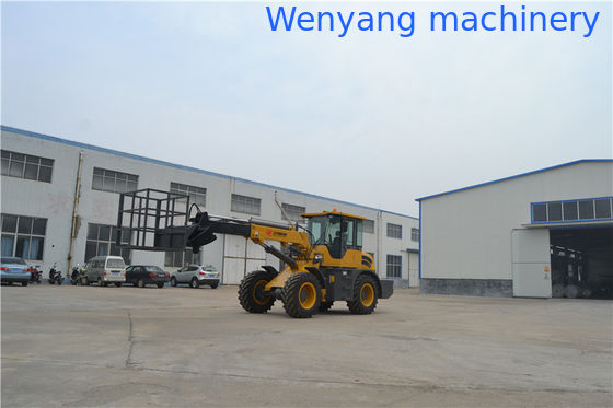 WY3000 Телескопический вилочный погрузчик с высотой подъема 5,4 м с рабочей платформой поставщик